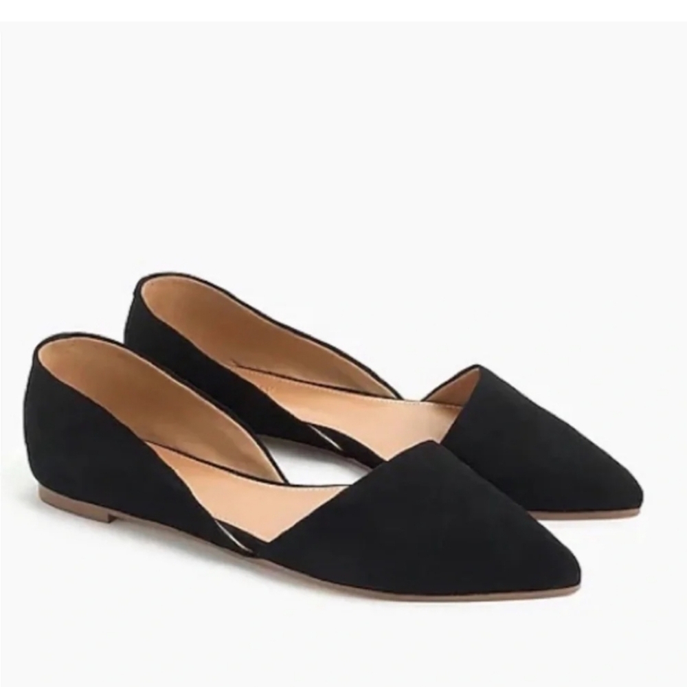 J CREW FACTORY BLACK D orsay Flats Size 9.5